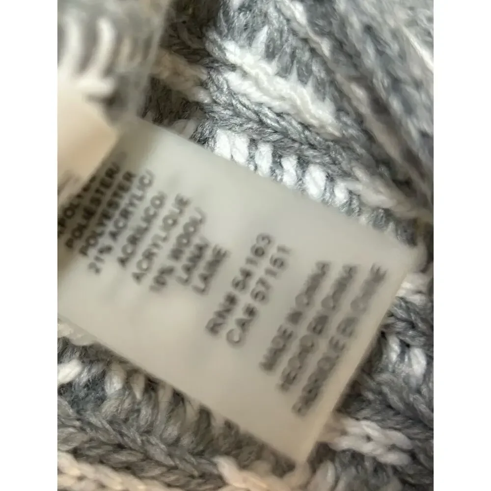 Calvin Klein‎ Infinity Loop Women's Knitted Gray white Scarf